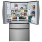 Frigidaire Gallery 2-Piece Kitchen Package with 21.5 Cu. Ft. French Door Refrigerator and 24" Smudge-Proof Built-In Dishwasher in Stainless Steel , , large
