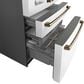 Cafe 27.8 Cu. Ft. Capacity 4-Door Smart French Door Refrigerator in Matte White, , large