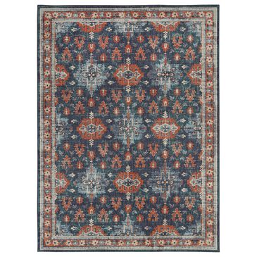 Karastan Soiree Shelburne 91978-50102 2" x 3" Indigo Area Rug, , large