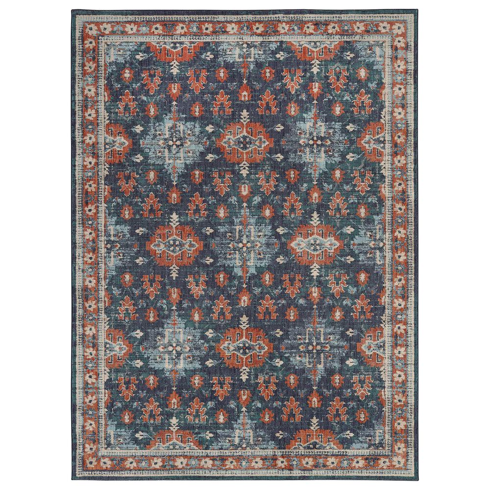 Karastan Soiree Shelburne 91978-50102 2" x 3" Indigo Area Rug, , large