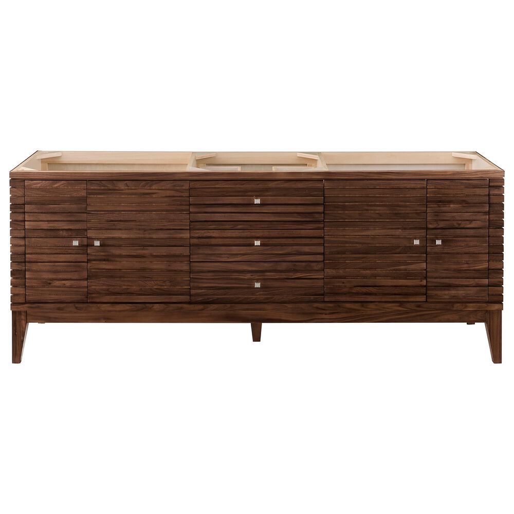 James Martin Vanities Linear 72" Single Vanity Cabinet in Mid Century Walnut, , large