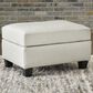 Ashley Genoa Ottoman in Coconut, , large