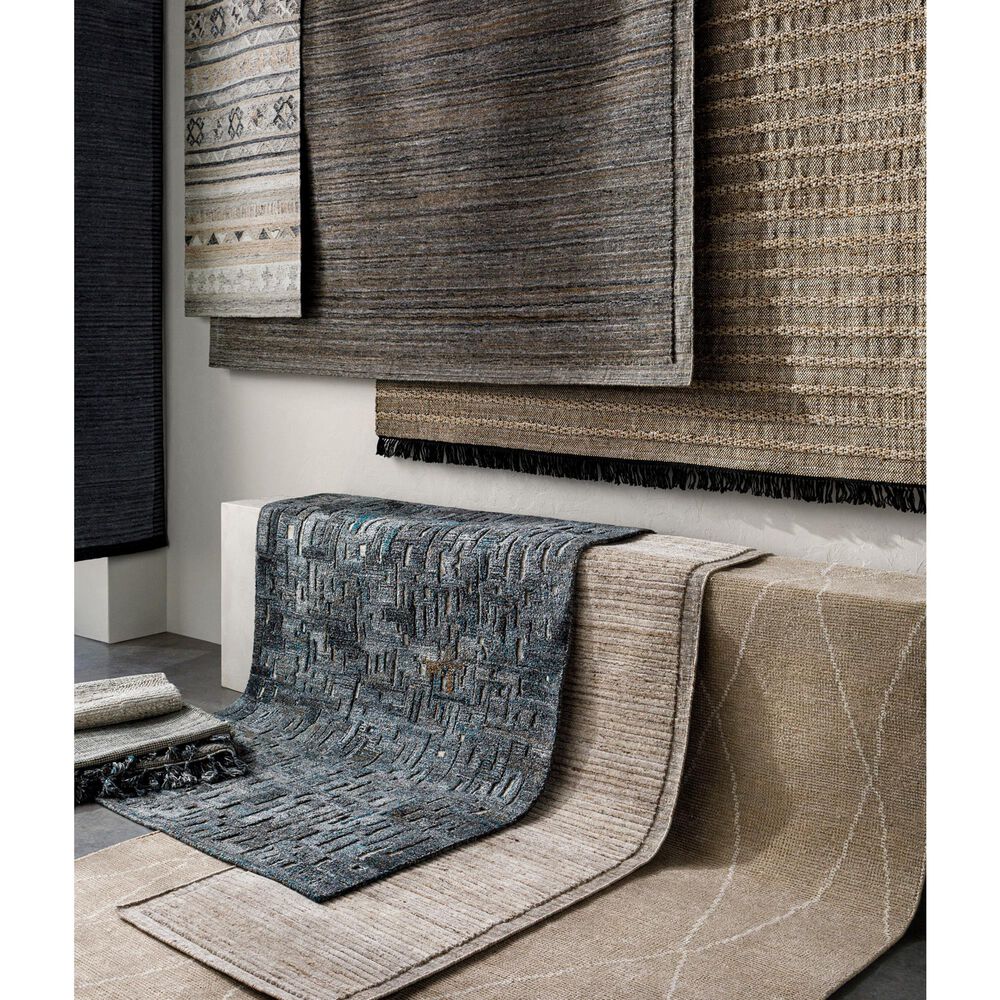 Surya Alyssa 8&#39; x 10&#39; White, Black, Brown and Blue Area Rug, , large