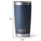 YETI Rambler 20 Oz Tumbler with MagSlider Lid in Beekeeper, , large