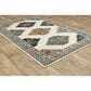 Oriental Weavers Georgia Southwest 640A0 5"3" x 7"3" Ivory Area Rug, , large