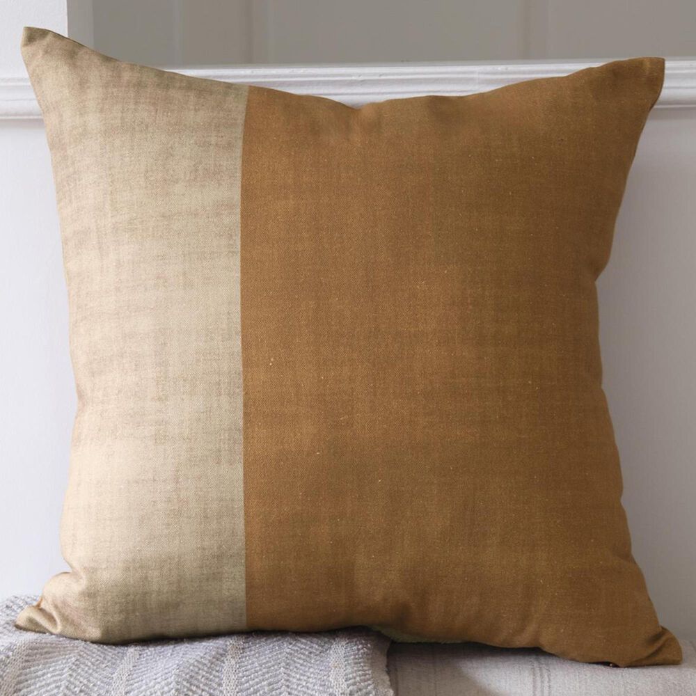 LR Home Arielle 20" x 20" Throw Pillow in Almond and Beige, , large