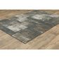 Oriental Weavers Alton Geo Abstract 2"3" x 7"6" Blue and Brown Runner, , large