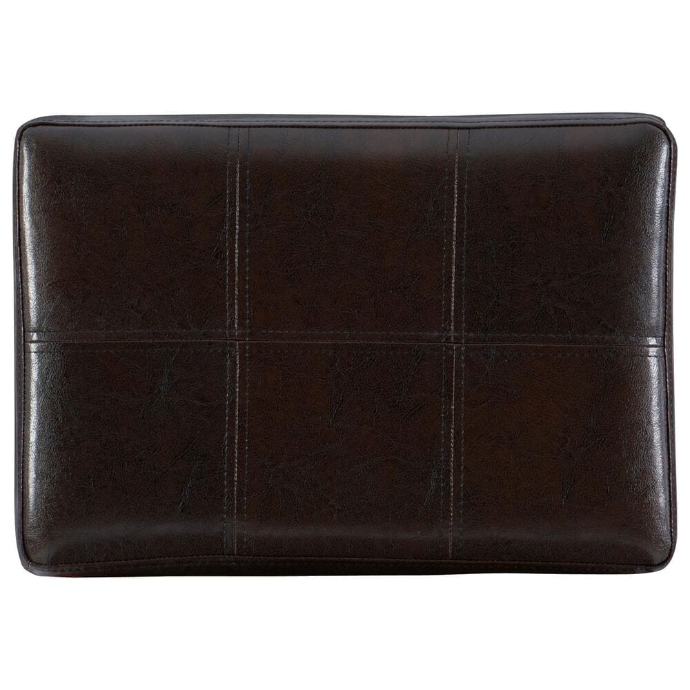 Linon Home Decor Claridge Counter Stool with Brown Cushion in Dark Brown, , large