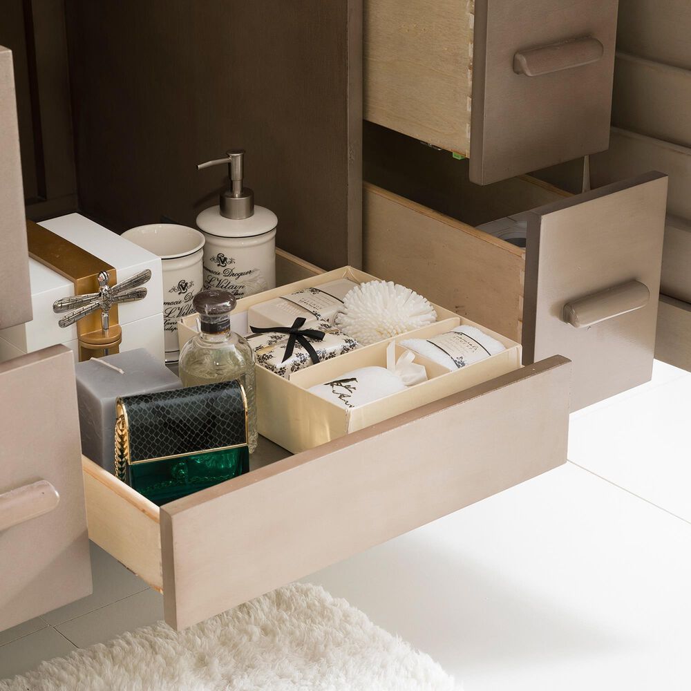 James Martin Vanities Portland 36&quot; Single Bathroom Vanity in Whitewashed Walnut with 3 cm White Zeus Quartz Top and Rectangular Sink, , large
