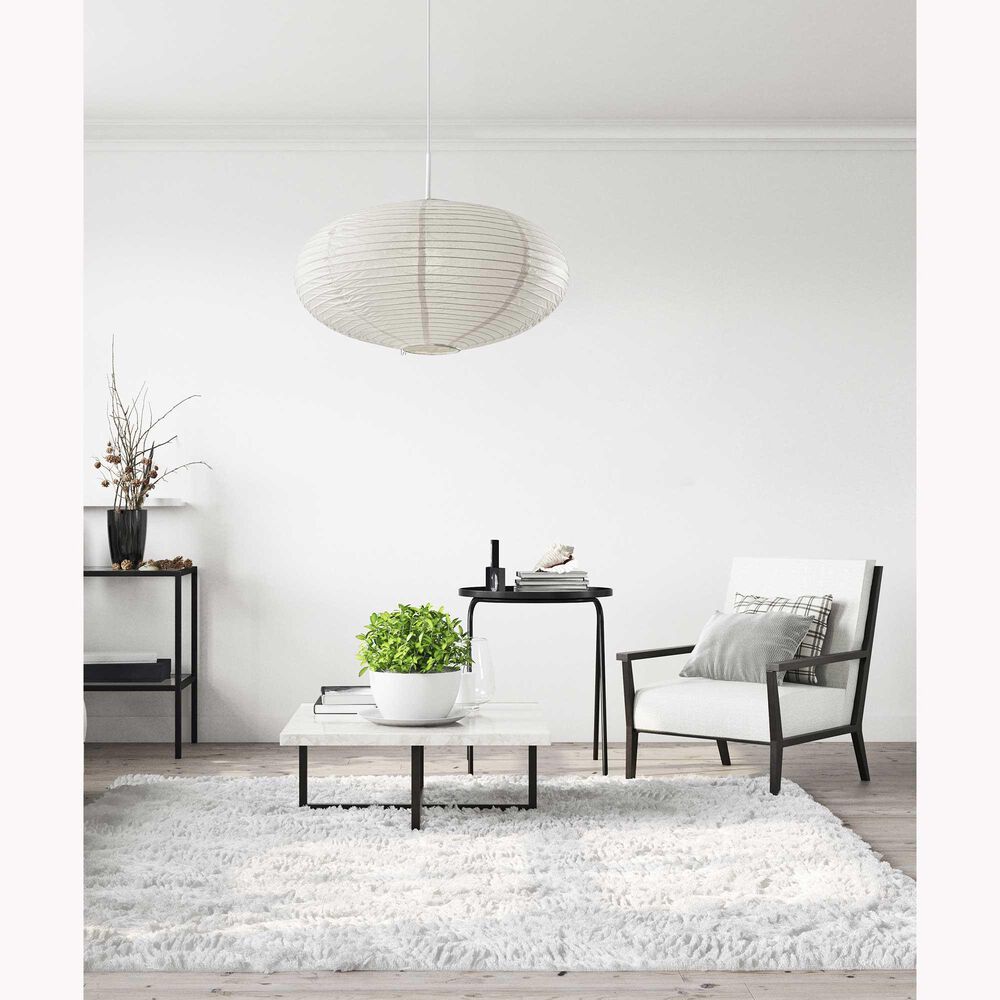 Adesso Alana 1-Light Large Pendant in White, , large