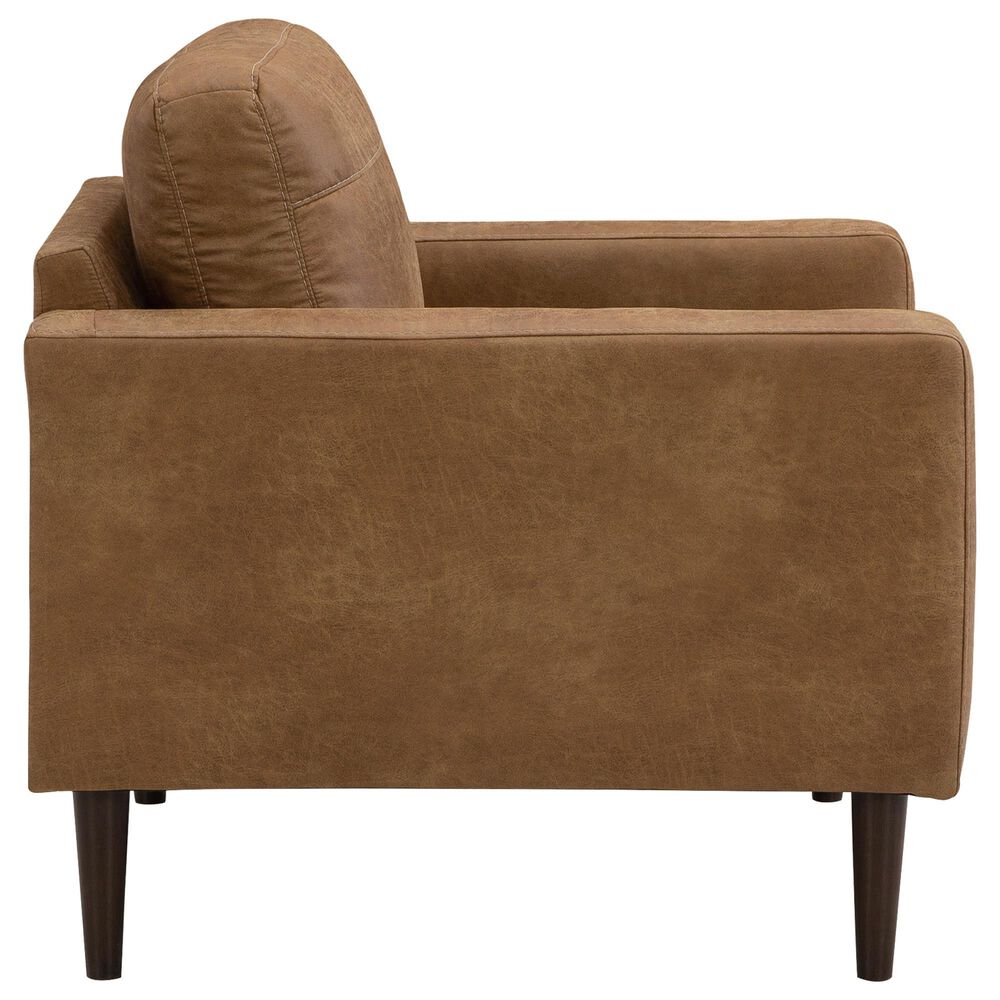 Ashley Telora Chair and Ottoman in Caramel, , large