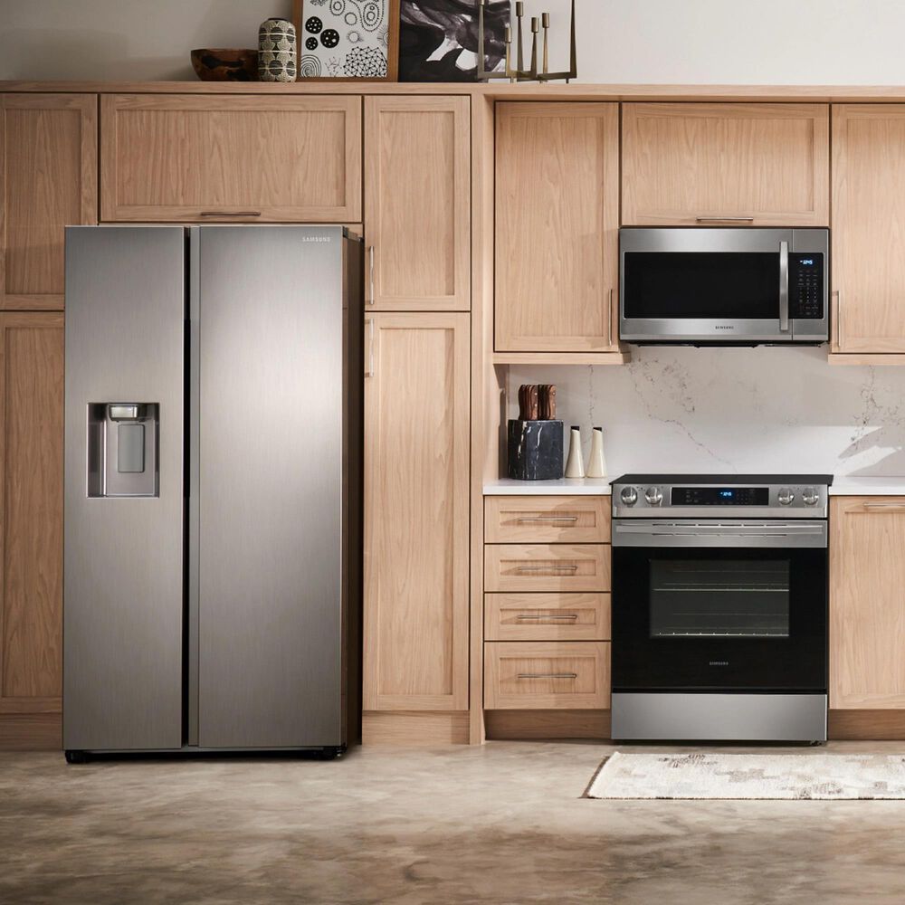 Samsung 27.4 Cu. Ft. Large Capacity Side by Side Refrigerator in Stainless Steel, , large