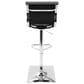 Lumisource Masters Swivel Adjustable Barstool with Grey Cushion in Chrome, , large