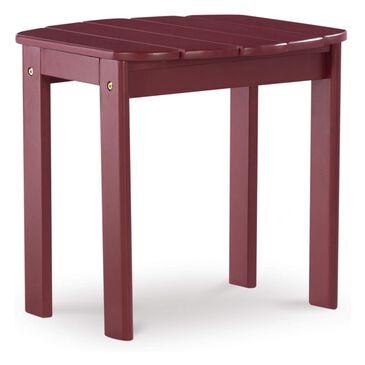 Linden Boulevard Adirondack Outdoor End Table in Red, , large