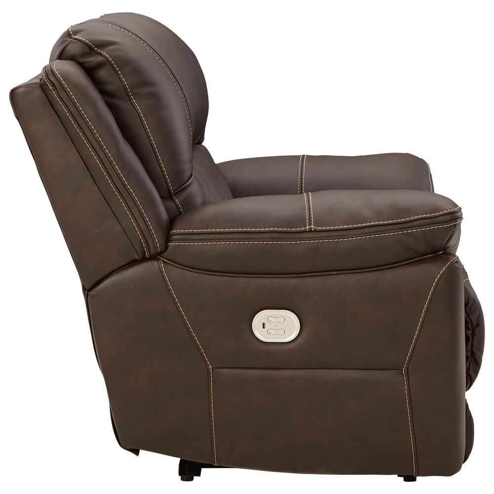 Ashley Dunleith Zero Wall Power Recliner with Power Headrest in Chocolate, , large