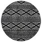Safavieh Tulum Bohemian 5" Round Black and Ivory Area Rug, , large
