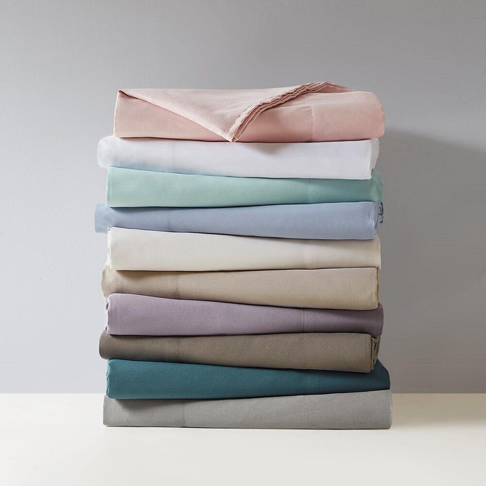 Hampton Park Madison Park 4-Piece Luxurious Brushed Microfiber Deep Pocket King Sheet Set in Grey, , large