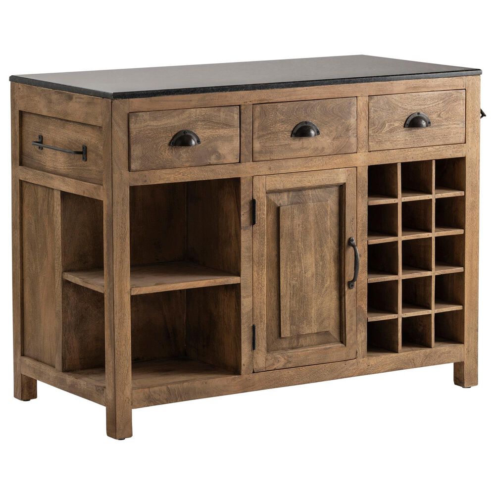 Crestview Collection Bengal Manor Kitchen Island in Brown and Black, , large