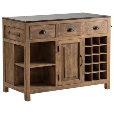Crestview Collection Bengal Manor Kitchen Island in Brown and Black, , large