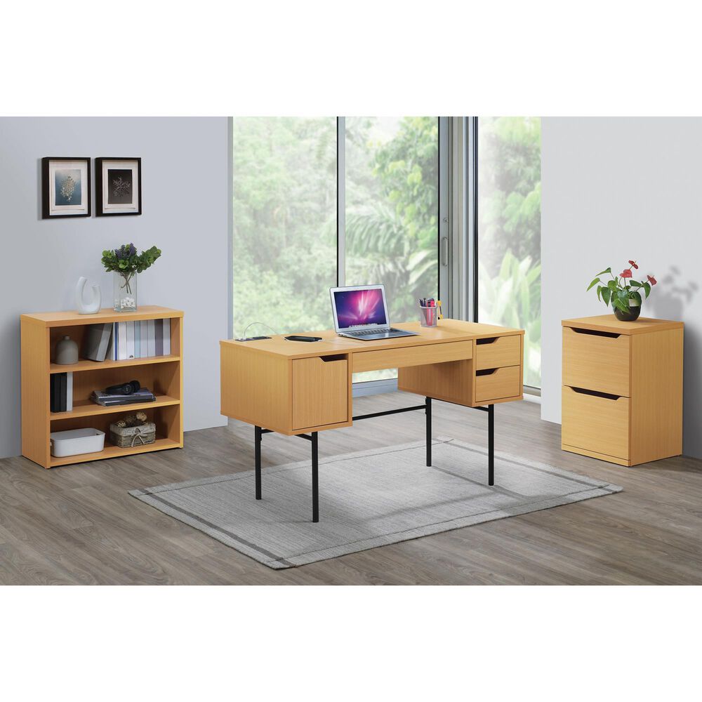 Valor Living Denmark Executive Desk in Natural, , large