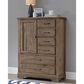 Viceray Collections Cool Rustic 6-Drawer Standing Chest in Stone Grey, , large