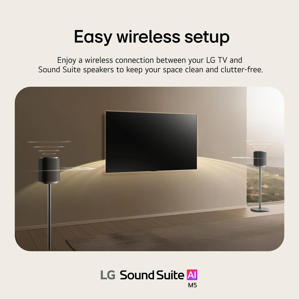 LG Sound Suite M5 Wireless Speaker with Dolby Atmos FlexConnect in Black, , large