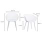 Moe"s Home Collection Piazza Patio Chair in White (Set of 2), , large