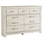 Ashley Bellaby Dresser and Mirror in Whitewash, , large