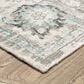 Oriental Weavers Windham WIN04 Ivory and Blue 9" x 12" Area Rug, , large