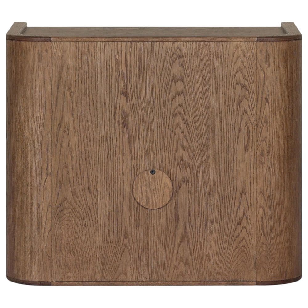 Four Hands Kiran Nightstand in Amber Oak and Dark Green, , large