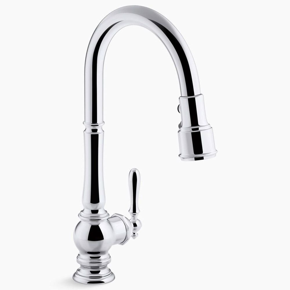 Kohler Artifacts Pull Down Faucet in Polished Chrome, , large