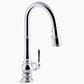 Kohler Artifacts Pull Down Faucet in Polished Chrome, , large