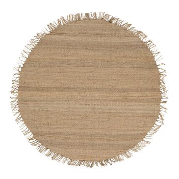 Surya Jute Natural JUTE NATURAL 6" Round Wheat Area Rug, , large