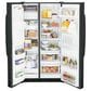 GE Appliances 25.3 Cu. Ft. Side by Side Refrigerator with External Dispenser in Black, , large