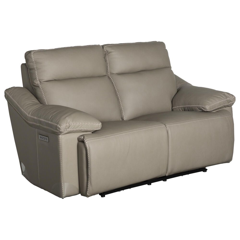 Superb Leather Leather Power Reclining Loveseat in Oslo Dust, , large