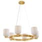 Savoy House Isla Blanca 6 Light Chandelier in Warm Brass, , large