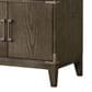 Lexora Home Laurel 84" Double Bathroom Vanity in Grey Oak with White Quartz Top and Rectangular Sinks, , large