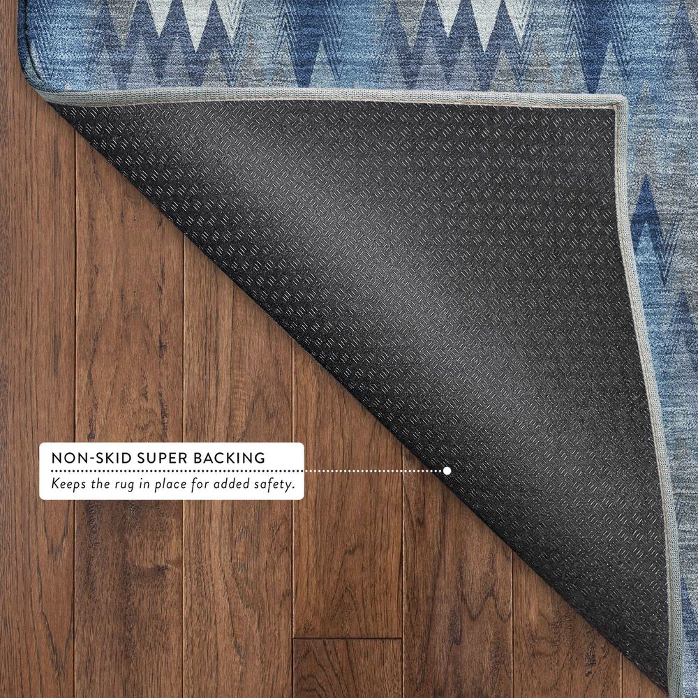 Dalyn Rug Company Soft Essentials Chevron Denim 10' x 14' Area Rug, , large