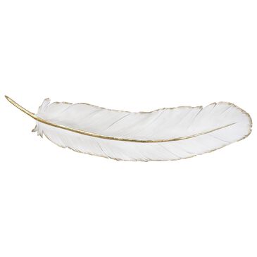 Maple and Jade 7" x 31" Eclectic People Wall Decor in White and Gold, , large