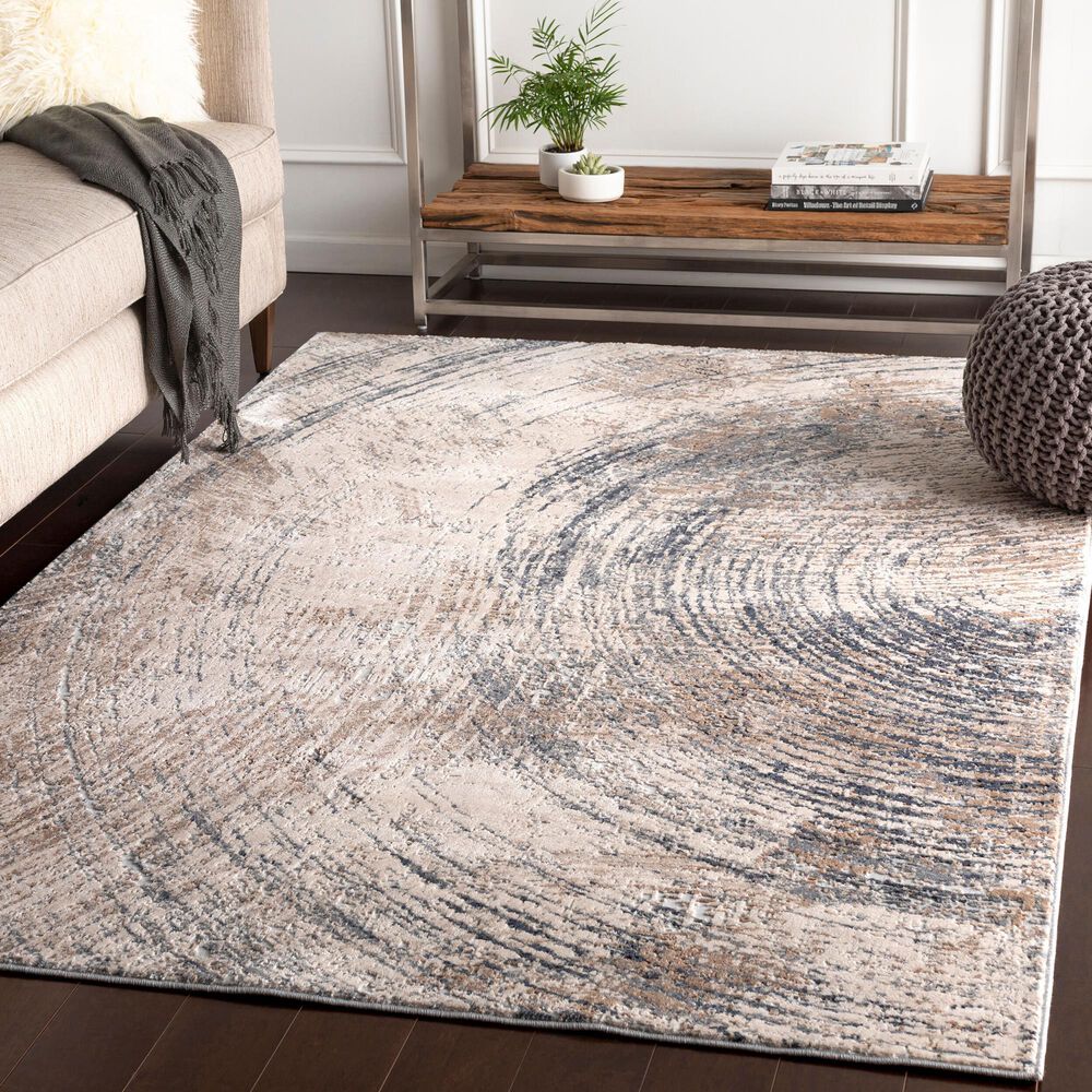 Surya Alpine 8&#39;10&quot; x 12&#39;4&quot; Charcoal, Medium Brown, Taupe, Gray and Light Gray Area Rug, , large