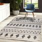 Amer Rugs Aspen 8"3" x 11"6" Cream and Black Area Rug, , large