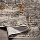 Surya Cardiff CDF-2305 Medium Gray, Light Blue, Mustard, Dark Blue, Dusty Pink and Rust 5" x 7"5" Area Rug, , large