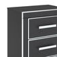 Ashley Zuraleus King Upholstered Panel Storage Bed with Two Nightstands in Matte Black, , large