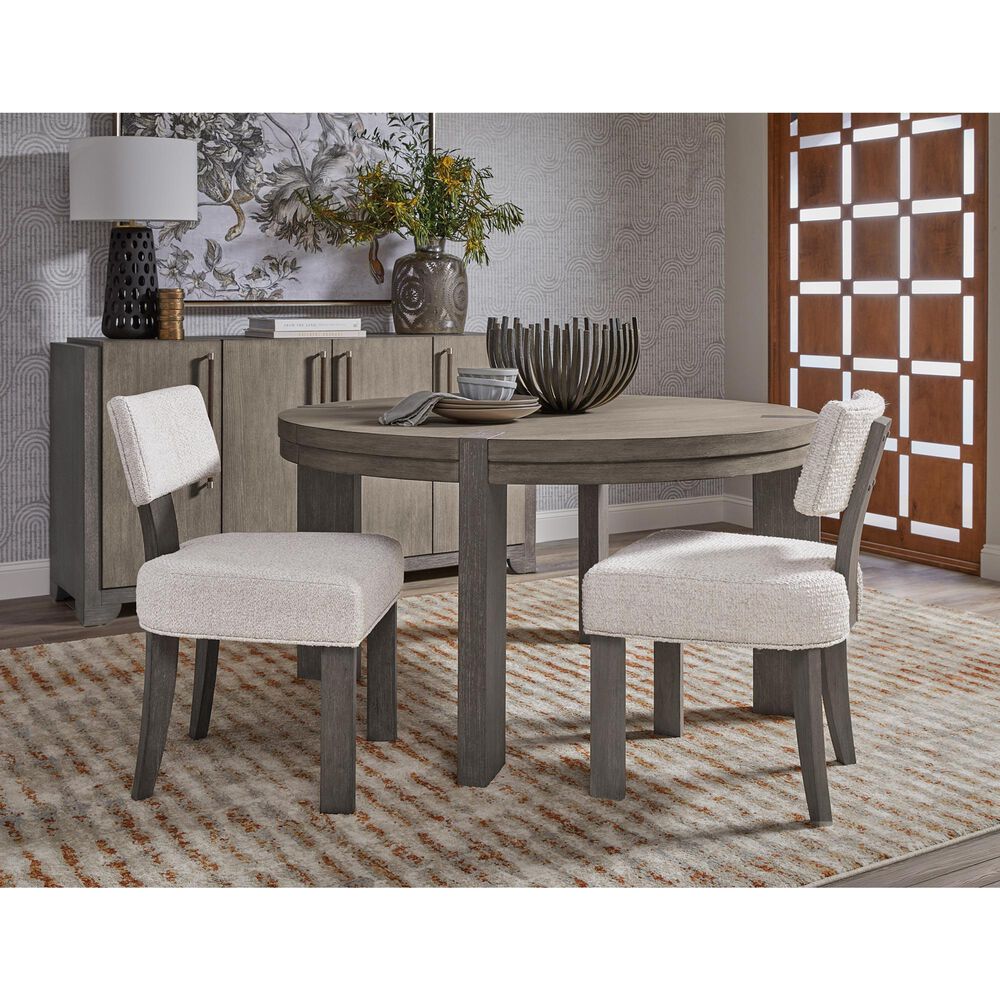 Chapel Hill Anderson Park Dark Klismos Side Chair in Moose Trail and Frontier Brown, , large