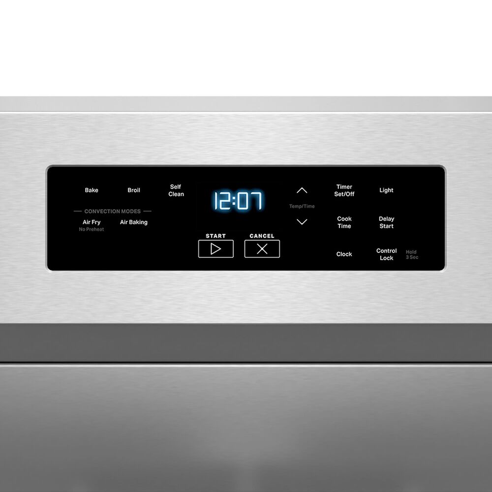 Maytag 2-Piece Kitchen Package with 1.1 Cu. Ft. Over-the-Range Flush Microwave and 5 Cu. Ft. Gas Range in Fingerprint Resistant Stainless Steel, , large