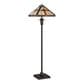 Quoizel Tiffany Bryant 2 Light Floor Lamp in Black, , large