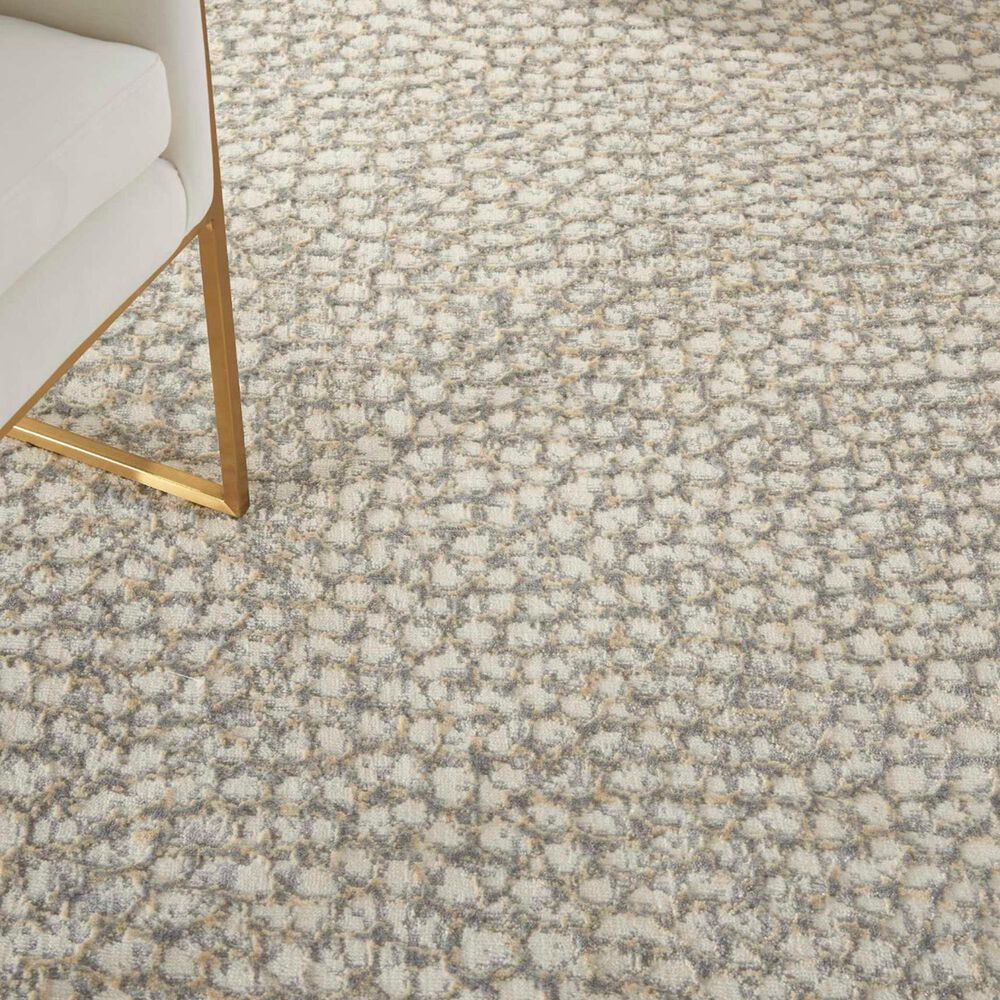 Nourison Joli 5&#39;3&quot; x 7&#39;3&quot; Ivory, Beige and Grey Area Rug, , large