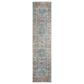 Safavieh Aria ARA100B 2" x 8" Blue and Creme Runner, , large