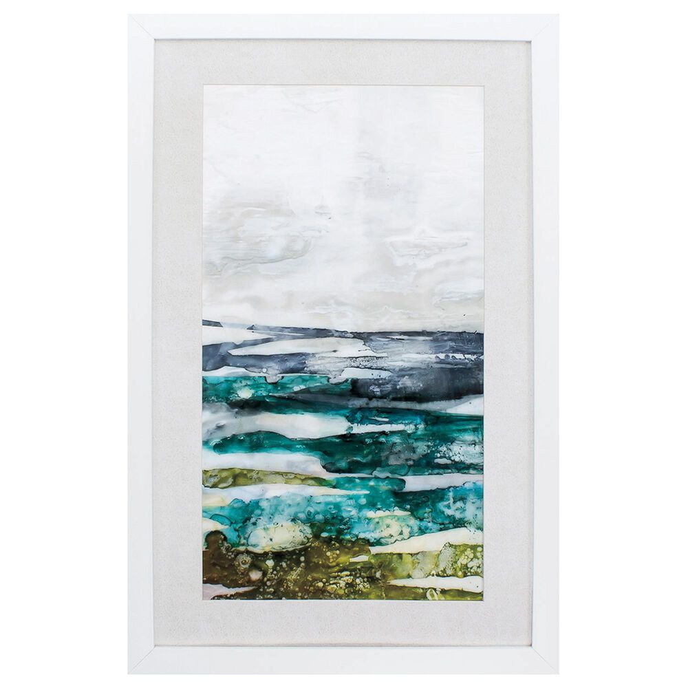 Propac "Crackled Marshland I" Wall Art in Teal, , large