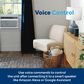 GE Appliances 8000 BTU Smart Electronic Window Air Conditioner in White, , large